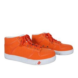 Vlado Spectro Mens Sneakers 8.5 Orange Canvas High Top Casual Shoes Streetwear